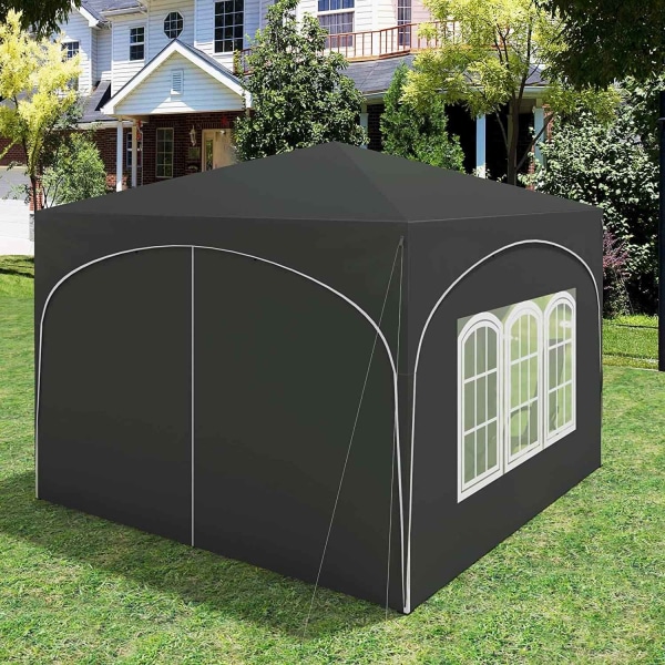 Rootz Ultimate Outdoor Gazebo - Weather Shelter - Event Pavillion - Stærk metalramme - UV- og regnbeskyttelse - Nem opsætning - 3x3m