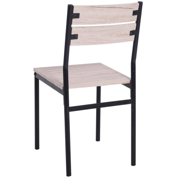 Rootz matbordsset - 3-delat - 1 matbord - 2 matstolar - MDF - metall - trälook - svart
