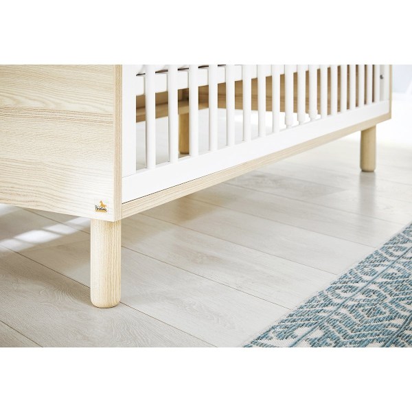 Rootz Nursery 'Flow' 3-delt sæt - Tremmeseng - Omklædningsenhed - Garderobe - Cabriolet design - Tremmeseng 145x75x85cm, Enhed 105x77x98cm, Garderobe