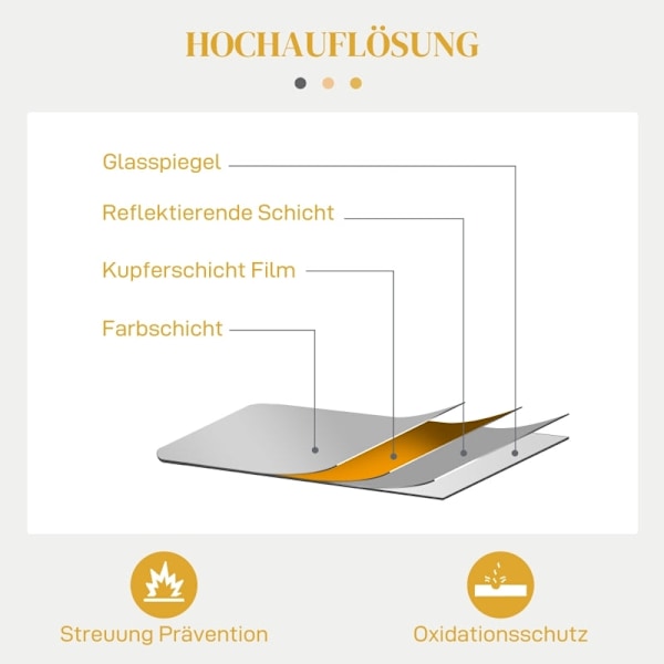 Rootz väggspegel - Dekorativ spegel i barockstil - Guldram - Blommiga accenter - splittrat glas - 60 cm x 3 cm x 87 cm