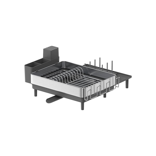 Rootz diskställ - Silvergrå - Rostfritt stål - Plast - 26 kg Kapacitet - (31,7-50,7) x 48,6 x 22,7 cm - Lättvikt 1,8 kg