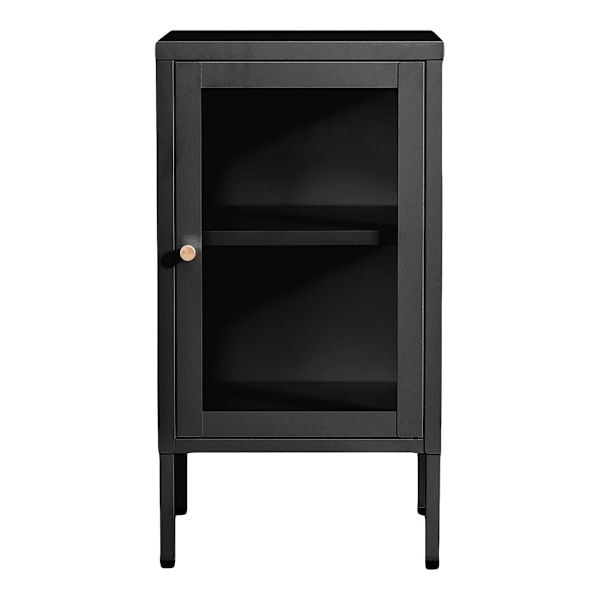 Rootz Dalby -kaappi - Lasinäyttökaappi - Teollisuusvarastokaappi - Compact Design - 38x35x70 cm