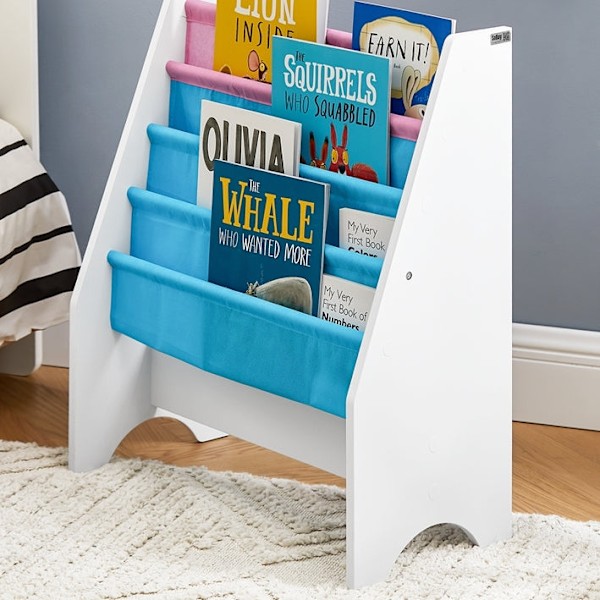 Rootz Toddler Reol - Børnebogreol - Bogorganisering - MDF-ramme - Polyesterrum - 62 cm x 71 cm x 30 cm
