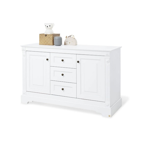 Rootz Emilia Extra Wide Changing Unit - Baby Dresser - Taimitarhakaappi - Monipuolinen varastointi - 150 cm x 78 cm x 101cm