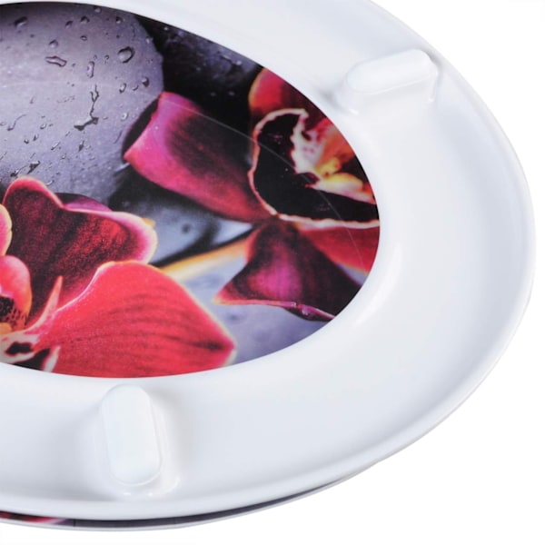 Rootz-wc-istuin Soft-Close-mekanismilla - Duroplast - Pikavapautustoiminto - Antibakteerinen - O-muoto - Liukumattomat puskurit - 45,5 cm x 37,1 cm