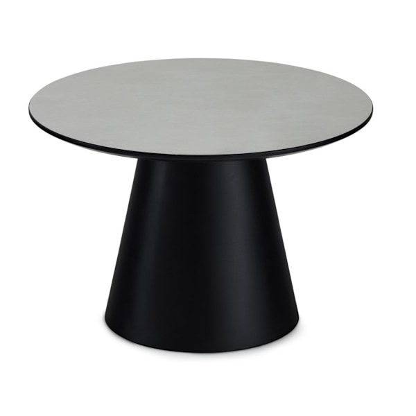 Rootz soffbord - Runt bord - Modernt soffbord - Minimalistisk design - Hållbar MDF-konstruktion - Stabilt och säkert - 60x60x40 cm