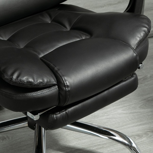 Rootz Executive Office -ordförande - Ergonomisk ordförande - Recining Seat - Comfort Tilt -funktion - 64,5 cm x 69 cm x 117 cm - Svart