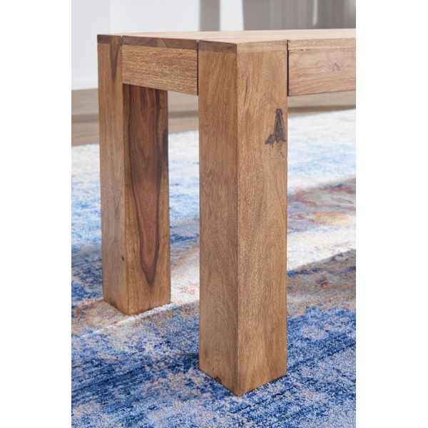 Rootz ruokapöydän penkki massiivipuuta akaasia 120 x 45 x 35 cm puinen penkki luonnontuote Keittiön penkki maalaistalon tyyliin