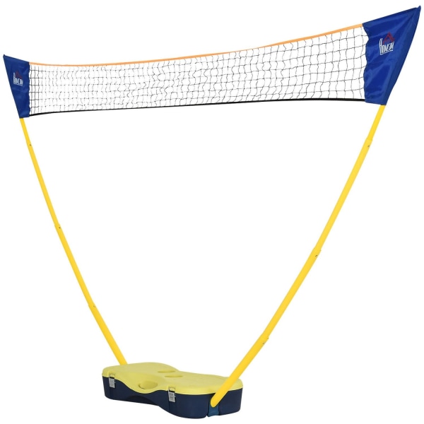 Rootz Badmintonnet med stativ - gul, blå - plastik - 110,23 cm x