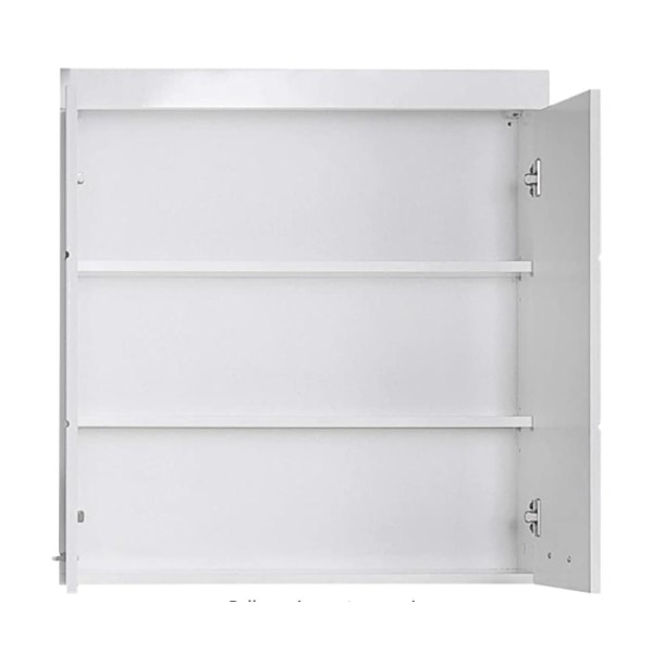Rootz Väggskåp - Badrumsskåp - Högblank - 73 x 77 x 23cm White High gloss