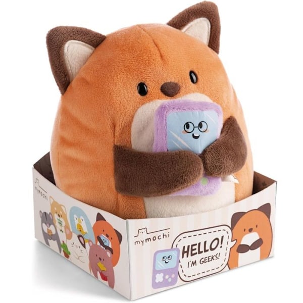 Pehmoeläin - Nici - Siili Geeks - 16 cm - Super Mochi - Kokoelma - Sekä tytöille että pojille Orange