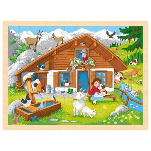 Goki - Pussel På fäboden - GOLLNEST & KIESEL Beige