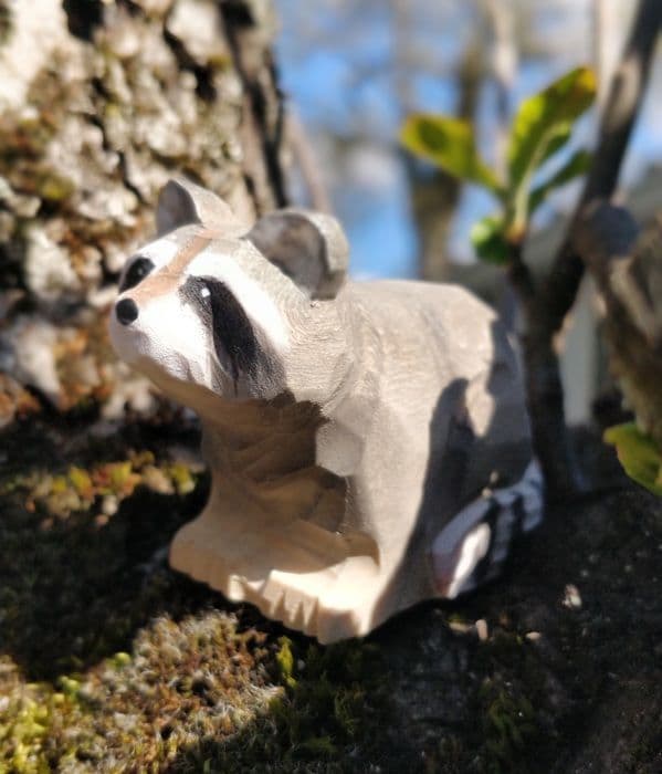 Wudimals - Figurine Vaskebjørn - K-PLAY Grå