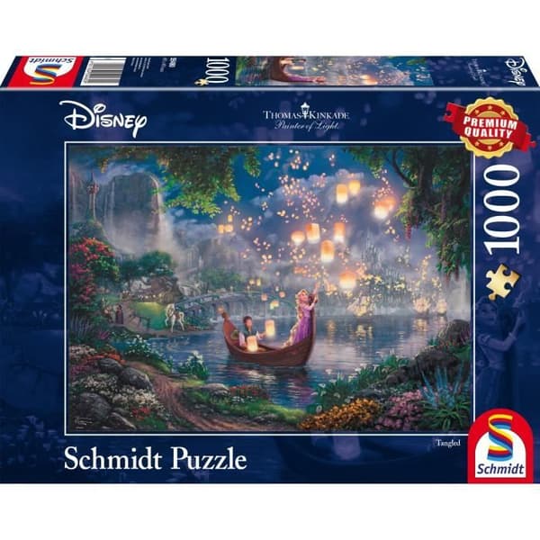 Pussel 1000 bitar - SCHMIDT SPIELE - Thomas Kinkade Studios - Disney Rapunzel - 1000 bitar Exklusiv Thomas Kinkade-design