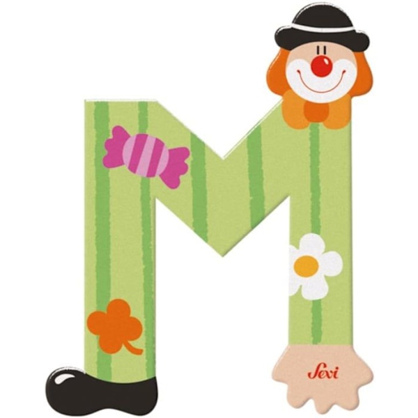 Trudi Sevi - 181749 - Clown Letter M Rosa, Gul