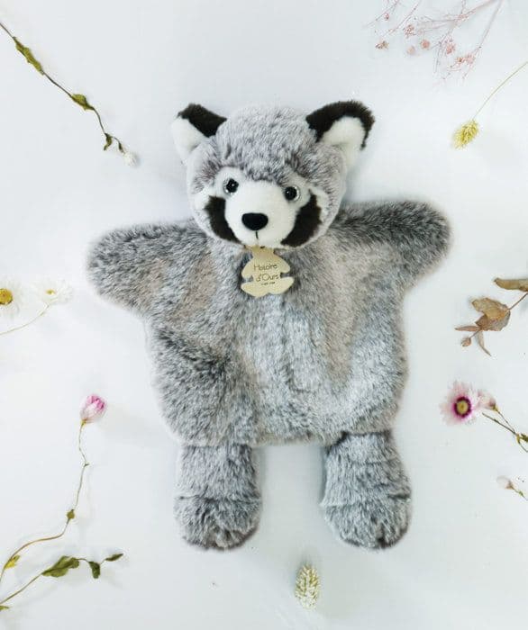 Doudou Cie Marionnette SWEETY MUS Panda Vit och svart