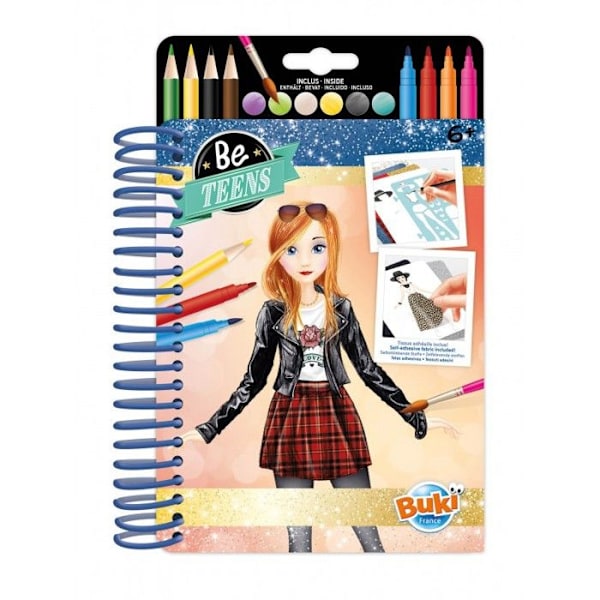 Scrapbooking-kitti - Buki - CM103 - Muotivihko - Rock-asu - 28 paksua sivua Sininen