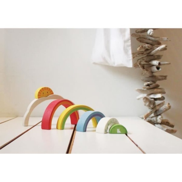 Staplingsleksak - Tender Leaf Toys - Regnbågstunnel - Blandat - från 3 år och uppåt