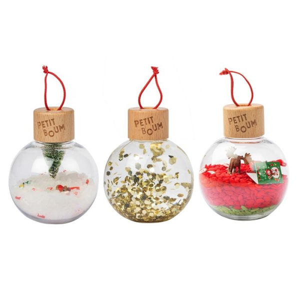 Julkulor - Petit Boum - COOL KIDS PROJEKT - 3 delar - Okrossbar - Sensorisk Vit