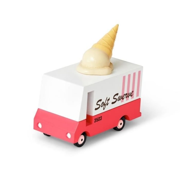 Lärspel - Candylab Wooden Ice Cream Truck - Barn - Vit - Blandat
