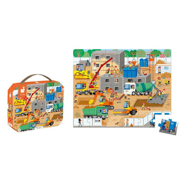 Puzzle Työmaa 36 Palaa Flerfärgad
