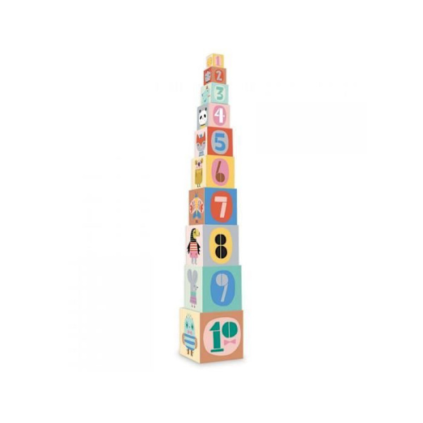 Cubes gigognes Vilac Suzy Ultman - Numérotés de 1 à 10 - Enfant - Bleu Vit