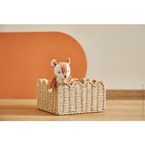 Doudou Carre Faon - Nathan - KALOO - PELUSHER/Doudous - Brun brun
