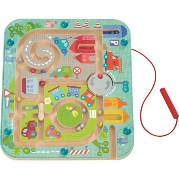 HABA - City Labyrinth Magnetic Game - från 2 år, 301056 Blå