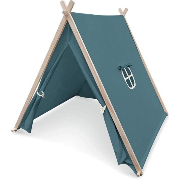 Blått kanadensiskt tält för barn - Vilac - Mått 115 x 100 x 108 cm - Trästruktur