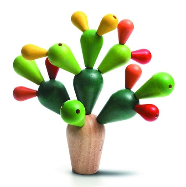 PLAN TOYS Træspil Mikado Kaktus Röd