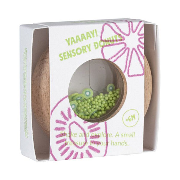 Petit Boum - Sensorisk donut Kiwis - COOL KIDS PROJECT Grön