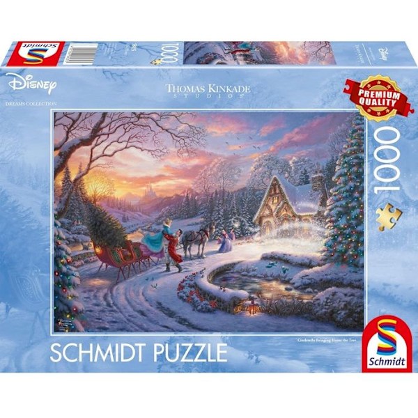 Puzzle - SCHMIDT - Cendrillon - 1000 bitar - Tecknad film - Hög kvalitet Blå