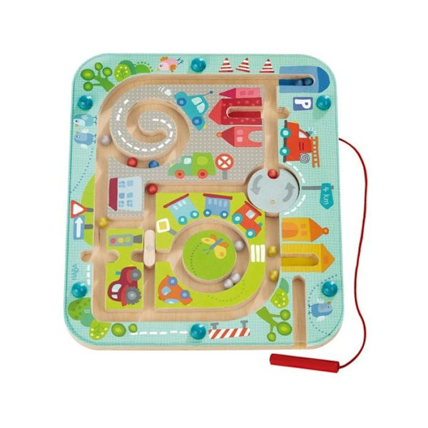 HABA - City Labyrinth Magnetic Game - från 2 år, 301056 Blå