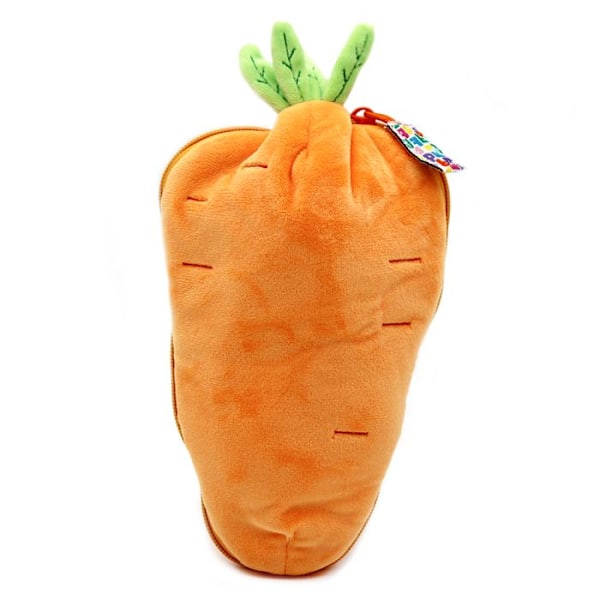 Pehmoeläin - Les Déglingos - Flipetz Pupuni Carotte - 2-in-1 - Kierrätetty vanu - 14x9x26 cm Orange