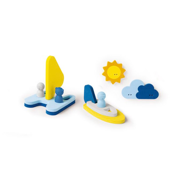 Quut - Kylpyhuonepuzzle - Sail Away Blå