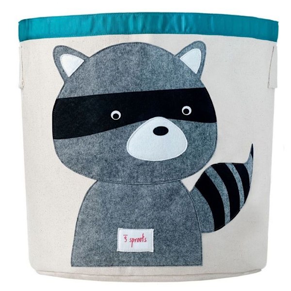 Raccoon Toy Bag 3 Groddar Multicolor Grå