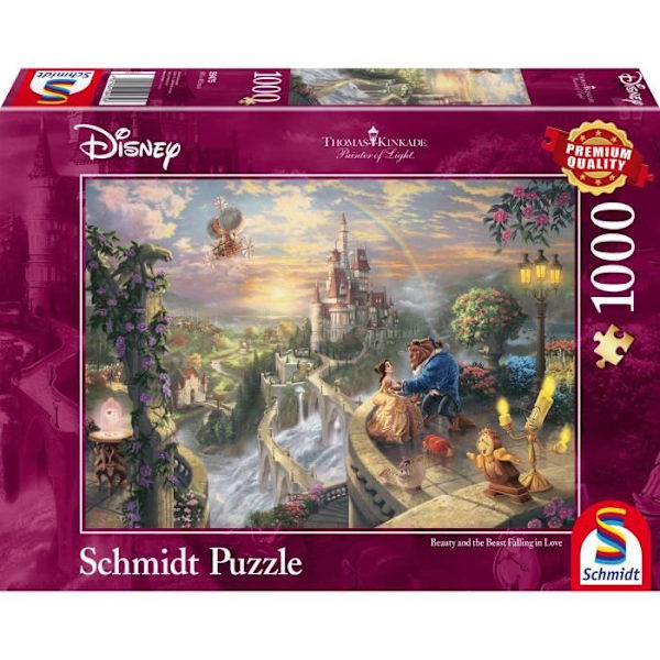 Palapelit - SCHMIDT SPIELE - Disney, Kaunotar ja hirviö - 1000 palaa