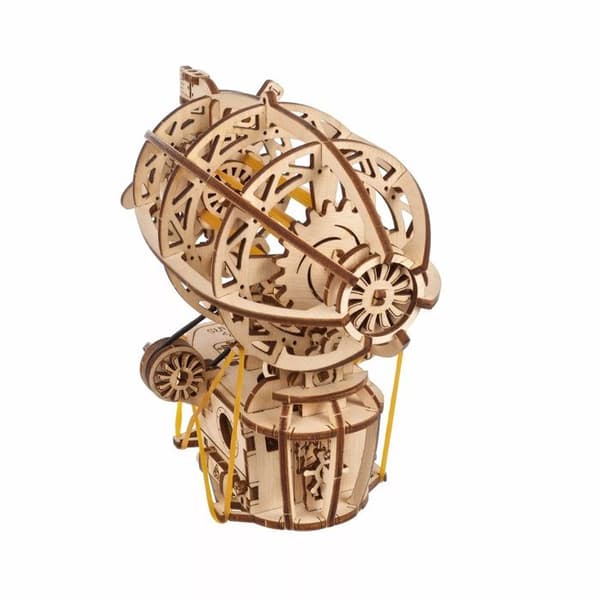 Steampunk Luftskib - Ugears - 3D puslespil i træ beige