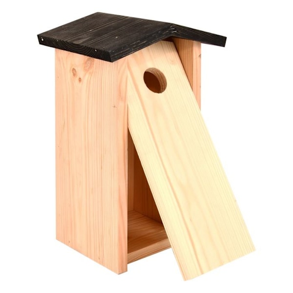Fågelholk - Esschert Design - Talgoxe - Furu - Svart tak - Litet djur Svart