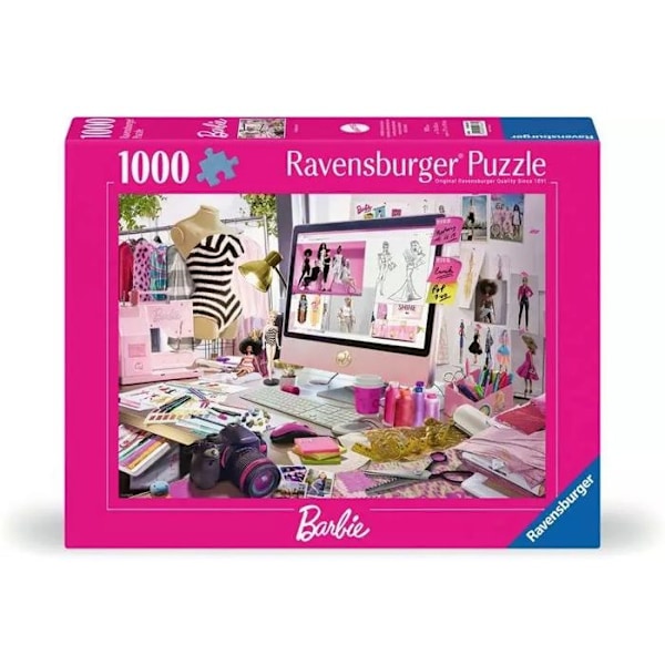 Ravensburger palapeli barbie, muotitähti, 1000 kpl. Rosa