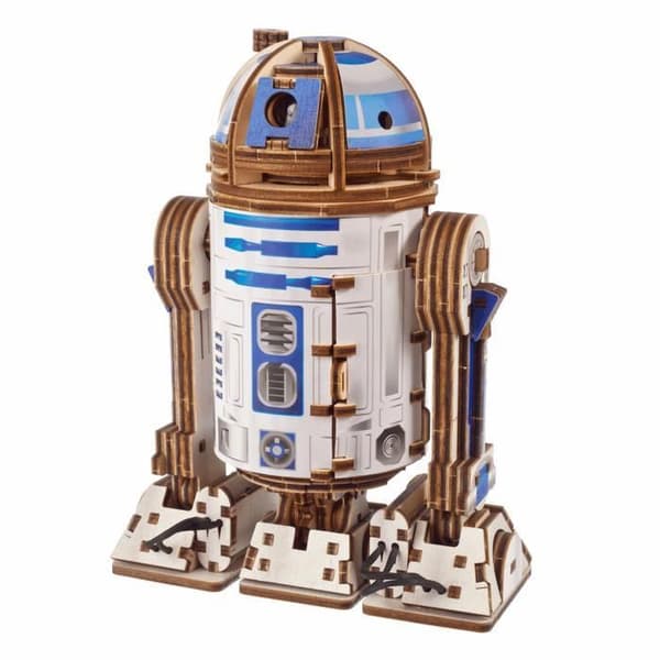 3D-model - UGEARS - R2-D2™ - Fjedermekanisme - LED-projektor - 315 dele beige