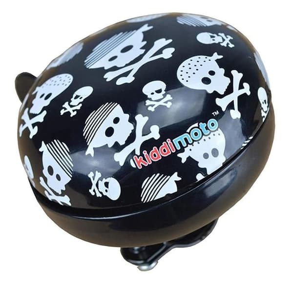 Kiddimoto - Sonnette Cykel Skullz Svart