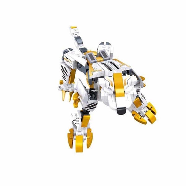 Sluban - Robot Mecha 2 i 1 vit gul - KID DISTRI Vit