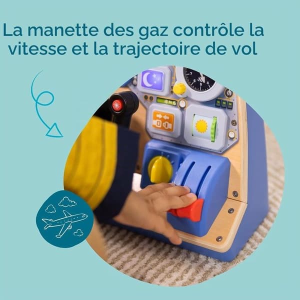 Melissa & Doug - Interaktiv instrumentpanel Flygpilot - SPIN MASTER Blå
