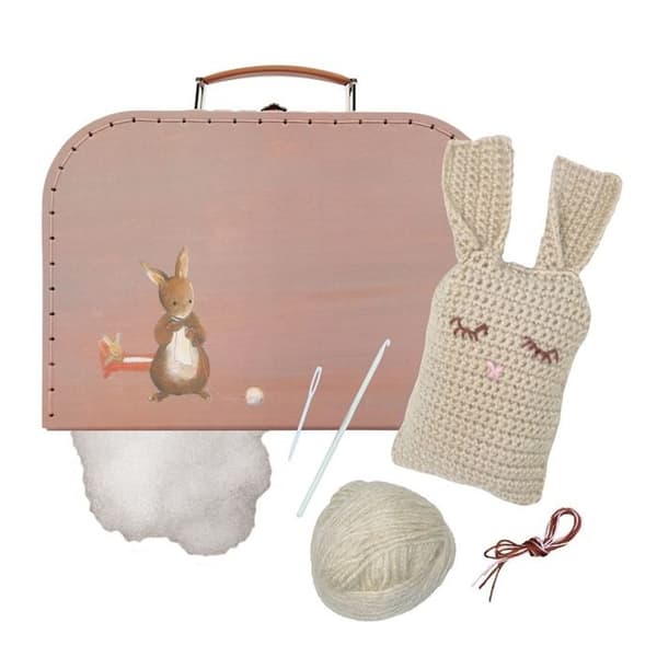 Kit-Valise Virkad Kanin - Ros