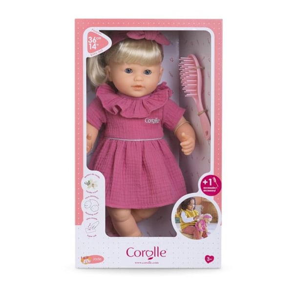 Poupon COROLLE - Jade - 36 cm - Helppo kampaus - Vaniljantuoksu Rosa