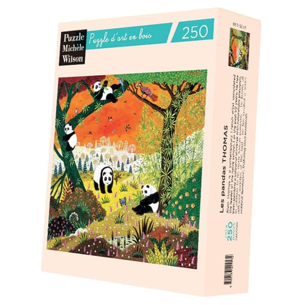 Puzzle Michèle Wilson - De pandaer af Alain Thomas - WILSON JEUX Flerfärgad