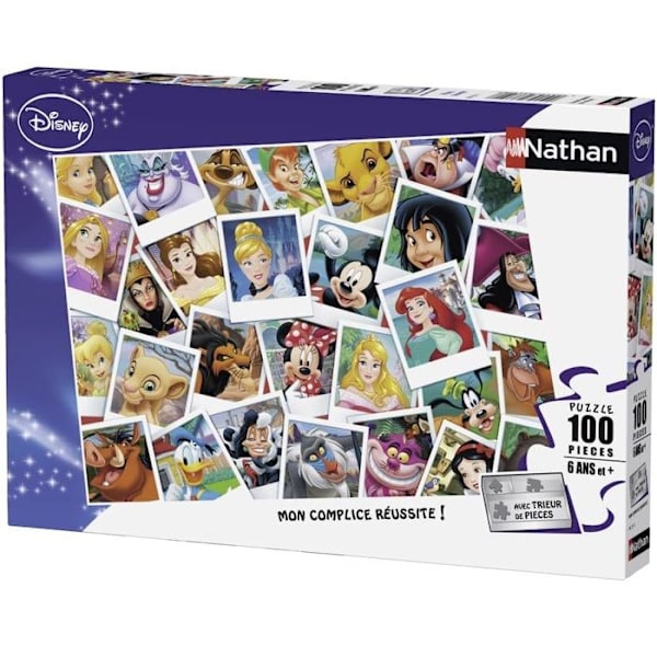 Disney 100 palanappaa - NATHAN - Suuri perhe - Animaatiot ja sarjakuvat - 36x26 cm Flerfärgad