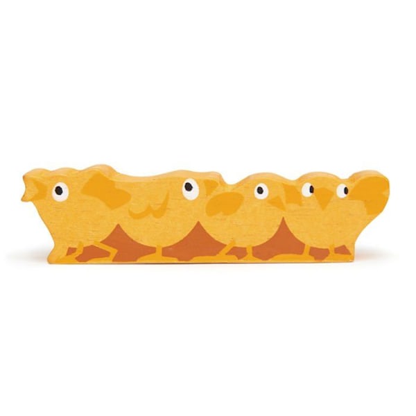 Tender Leaf Toys - Träkycklingar - DAM Gul
