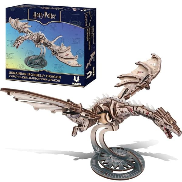 Ugears - 3D Puzzle Drage Pansedefer ukrainsk - DAM beige